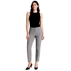 Express Editor Style Crop Dress Pant Classic Heather Grey Dress Career Women's 0